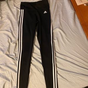 Adidas black leggings in small